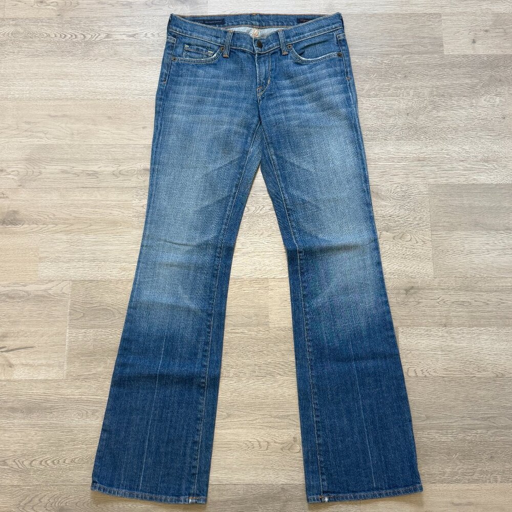 Citizens of Humanity Elle 064 Jeans Sz 28 Low‎ Bootcut Distressed